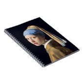 Mädchen mit Perlenohrring 1665 Johannes Vermeer Notizblock (Rechte Seite)