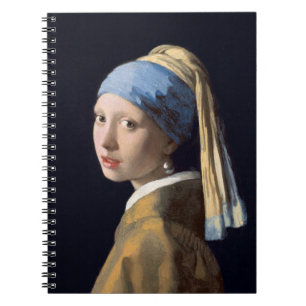 Mädchen mit Perlenohrring 1665 Johannes Vermeer Notizblock