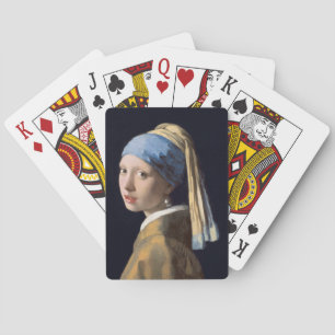 Mädchen mit Perlenohrring 1665 Johannes Vermeer Spielkarten