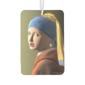 Mädchen mit Perlenohrring Autolufterfrischer (Rückseite)