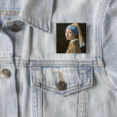 Mädchen mit Perlenohrring Button (Beispiel)