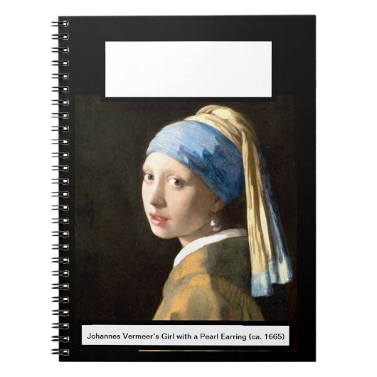 Mädchen mit Perlenohrring (ca. 1665) Notizblock (Vorderseite)