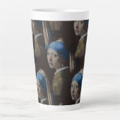 Mädchen mit Perlenohrring, Crochet Replik Muster Milchtasse (Vorderseite)