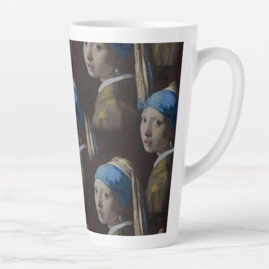 Mädchen mit Perlenohrring, Crochet Replik Muster Milchtasse (Rechts)