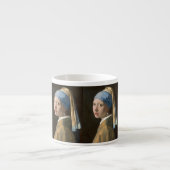 Mädchen mit Perlenohrring Espressotasse (Vorderseite)