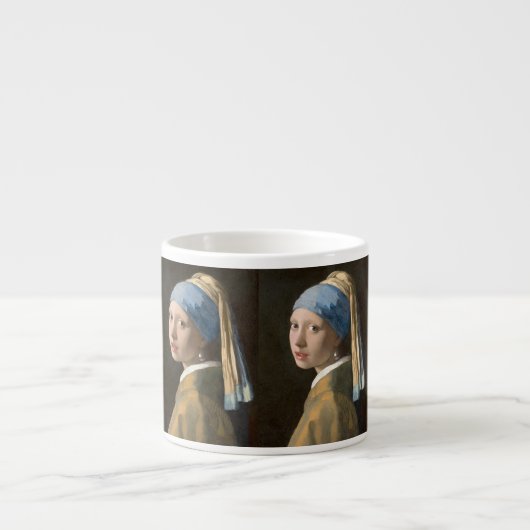 Mädchen mit Perlenohrring Espressotasse (Vorderseite)