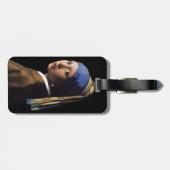 Mädchen mit Perlenohrring Gepäckanhänger (Rückseite horizontal)