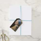 Mädchen mit Perlenohrring Geschenkanhänger (Mit Garn)
