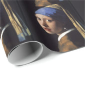 Mädchen mit Perlenohrring Geschenkpapier (Rolleneckpunkt)