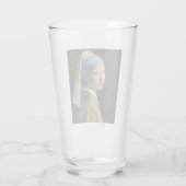 Mädchen mit Perlenohrring Glas (Rückseite)