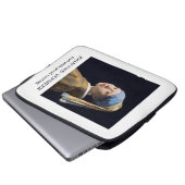 Mädchen mit Perlenohrring Gustav Klimt Laptopschutzhülle (Vorne Knopf)