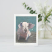 Mädchen mit Perlenohrring II Postkarte (Stehend Vorderseite)