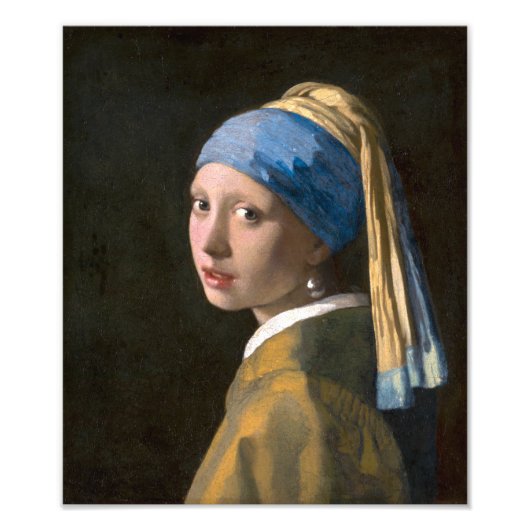 Mädchen mit Perlenohrring | Johannes Vermeer | Fotodruck (Vorne)