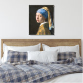 Mädchen mit Perlenohrring | Johannes Vermeer | Leinwanddruck (Insitu (Schlafzimmer))