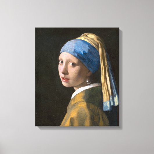 Mädchen mit Perlenohrring | Johannes Vermeer | Leinwanddruck (Vorderseite)