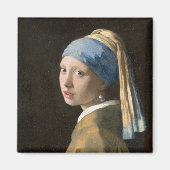 Mädchen mit Perlenohrring | Johannes Vermeer Magnet (Vorne)