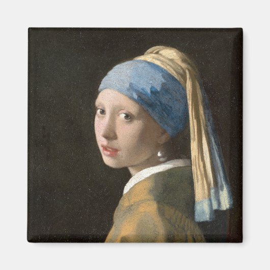 Mädchen mit Perlenohrring | Johannes Vermeer Magnet (Vorne)
