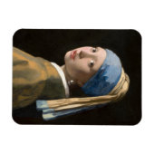 Mädchen mit Perlenohrring - Johannes Vermeer Magnet (Horizontal)