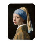 Mädchen mit Perlenohrring - Johannes Vermeer Magnet (Vertikal)