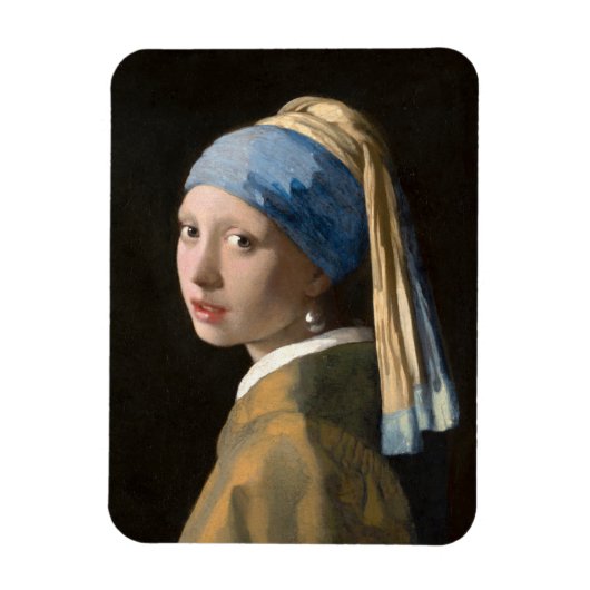 Mädchen mit Perlenohrring - Johannes Vermeer Magnet (Vertikal)