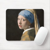 Mädchen mit Perlenohrring - Johannes Vermeer Mousepad (Mit Mouse)