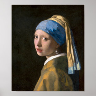 Mädchen mit Perlenohrring   Johannes Vermeer   Poster