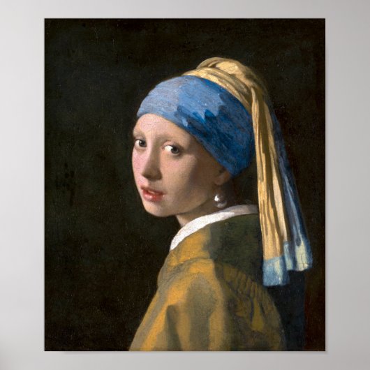 Mädchen mit Perlenohrring | Johannes Vermeer | Poster (Vorne)