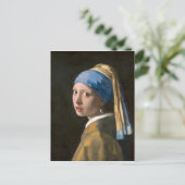 Mädchen mit Perlenohrring | Johannes Vermeer | Postkarte (Stehend Vorderseite)