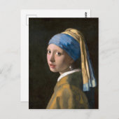 Mädchen mit Perlenohrring | Johannes Vermeer | Postkarte (Vorne/Hinten)