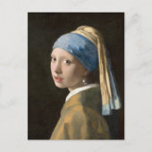Mädchen mit Perlenohrring | Johannes Vermeer Postkarte (Vorderseite)