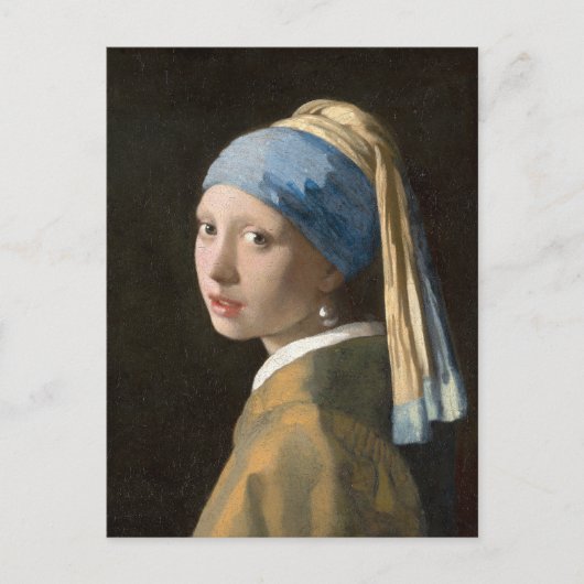 Mädchen mit Perlenohrring | Johannes Vermeer Postkarte (Vorderseite)