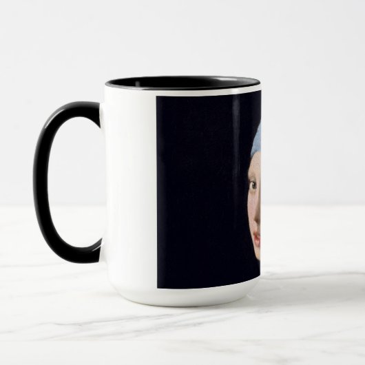 Mädchen mit Perlenohrring-Johannes Vermeer Small Tasse (Links)