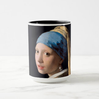 Mädchen mit Perlenohrring-Johannes Vermeer Small Tasse