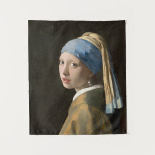 Mädchen mit Perlenohrring Johannes Vermeer Wandteppich