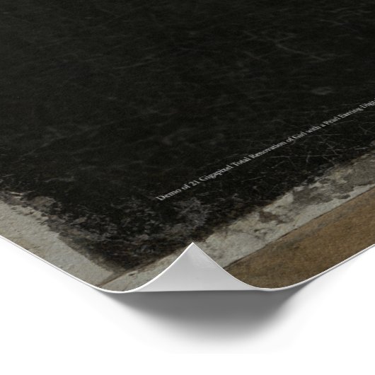 Mädchen mit Perlenohrring K. Orooj Profoundism Poster (Ecke)