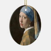 Mädchen mit Perlenohrring Keramik Ornament (Rechts)