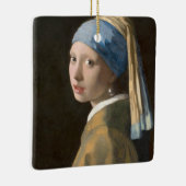 Mädchen mit Perlenohrring Keramikornament (Rechts)