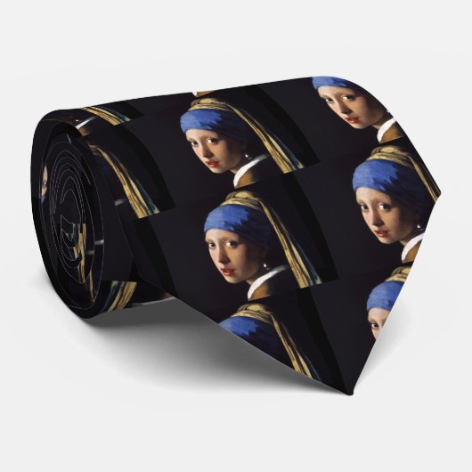 Mädchen mit Perlenohrring Krawatte (Gerollt)