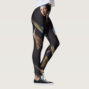 Mädchen mit Perlenohrring Leggings