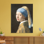 Mädchen mit Perlenohrring Leinwanddruck (Insitu (Wohnzimmer))