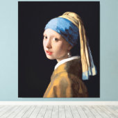 Mädchen mit Perlenohrring Leinwanddruck (Insitu (Holzboden))