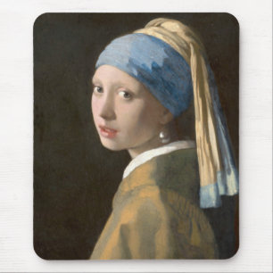 Mädchen mit Perlenohrring Mousepad