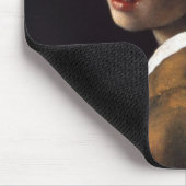 Mädchen mit Perlenohrring Mousepad (Ecke)