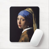 Mädchen mit Perlenohrring Mousepad (Mit Mouse)