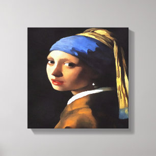 Mädchen mit Perlenohrring nach Johannes Vermeer Leinwanddruck