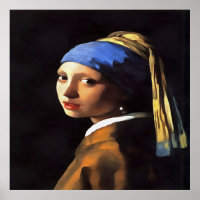 Mädchen mit Perlenohrring nach Johannes Vermeer