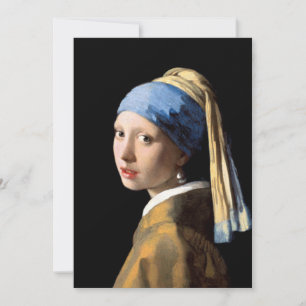 Mädchen mit Perlenohrring Niederländisch Vermeer G Karte