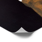 Mädchen mit Perlenohrring Poster (Ecke)