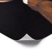 Mädchen mit Perlenohrring Poster (Ecke)