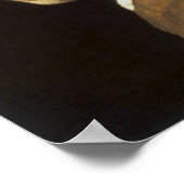 Mädchen mit Perlenohrring Poster (Ecke)